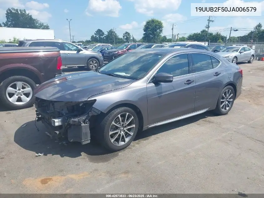 2018 Acura Tlx Tech Pkg VIN: 19UUB2F50JA006579 Lot: 42573533