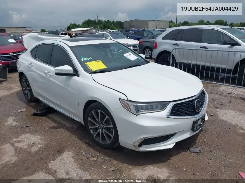 2018 Acura Tlx Tech Pkg VIN: 19UUB2F54JA004429 Lot: 42713586