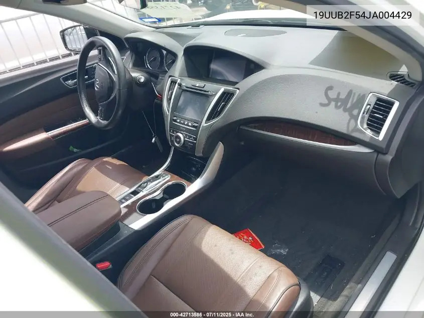 2018 Acura Tlx Tech Pkg VIN: 19UUB2F54JA004429 Lot: 42713586