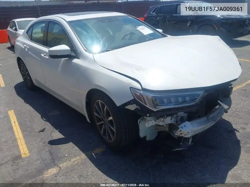 2018 Acura Tlx Tech Pkg VIN: 19UUB1F57JA009361 Lot: 42726217