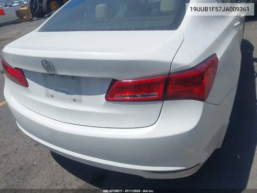 2018 Acura Tlx Tech Pkg VIN: 19UUB1F57JA009361 Lot: 42726217