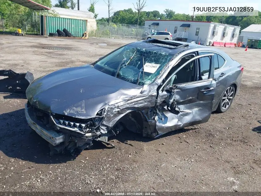 2018 Acura Tlx Tech Pkg VIN: 19UUB2F53JA012859 Lot: 42732885
