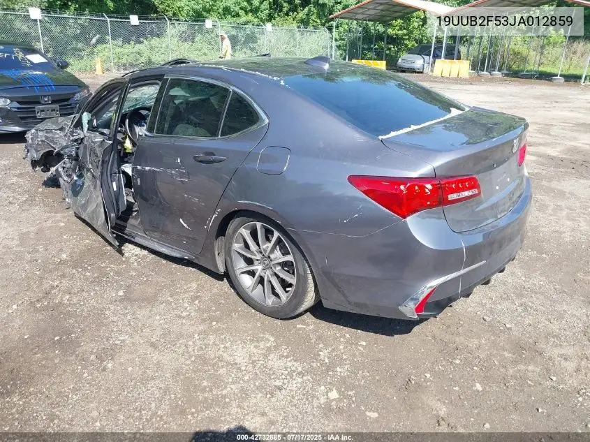 2018 Acura Tlx Tech Pkg VIN: 19UUB2F53JA012859 Lot: 42732885