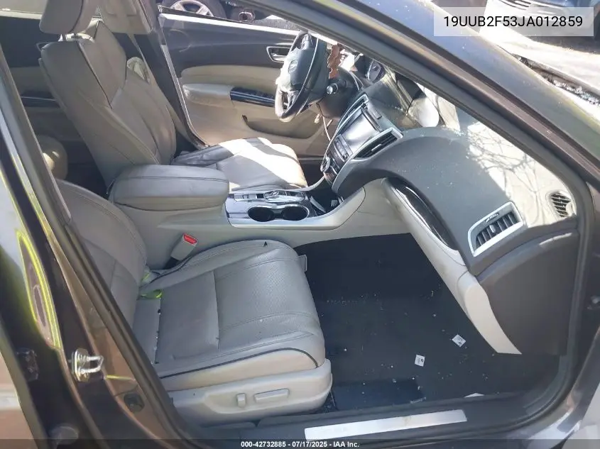2018 Acura Tlx Tech Pkg VIN: 19UUB2F53JA012859 Lot: 42732885