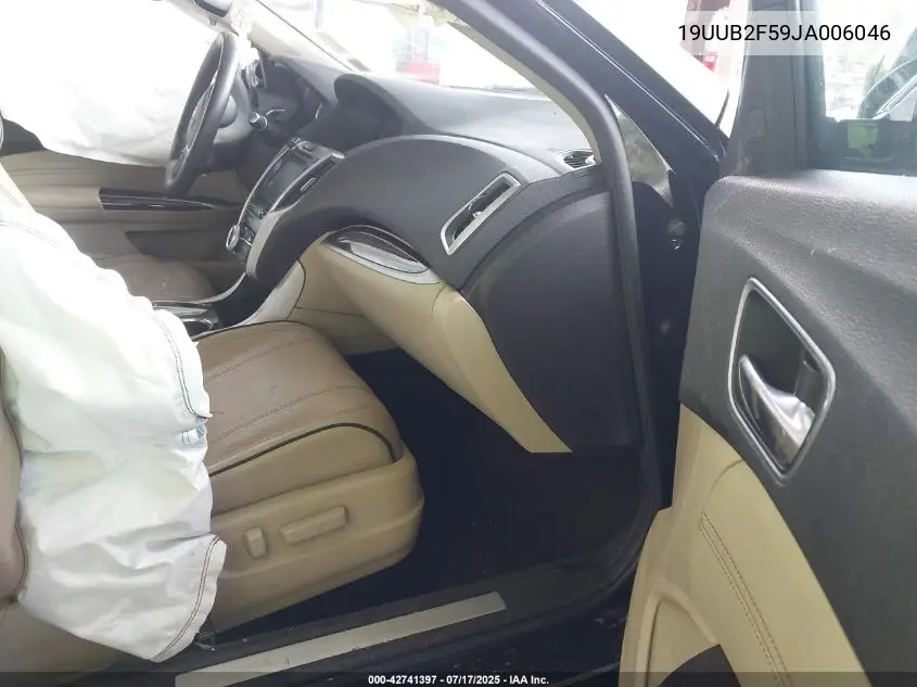 2018 Acura Tlx Tech Pkg VIN: 19UUB2F59JA006046 Lot: 42741397