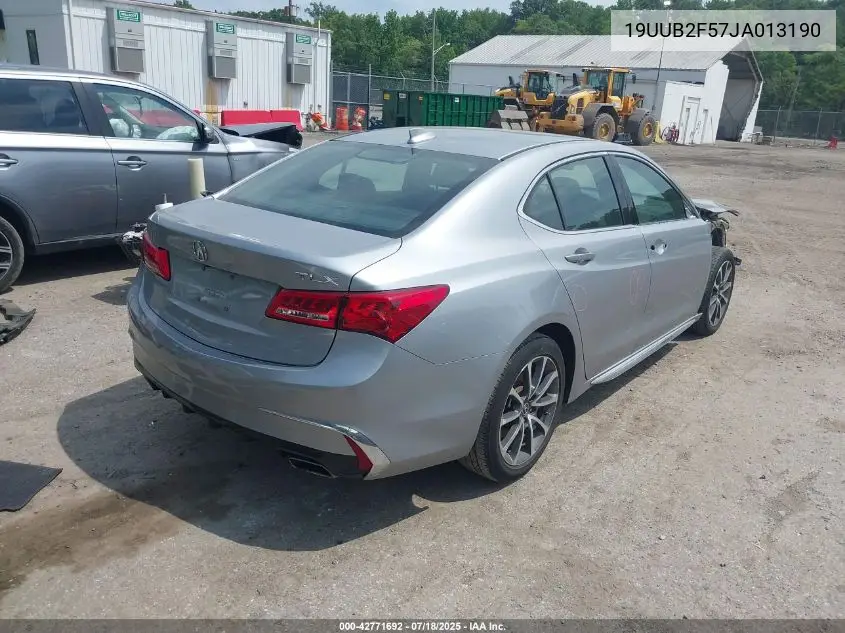 2018 Acura Tlx Tech Pkg VIN: 19UUB2F57JA013190 Lot: 42771692