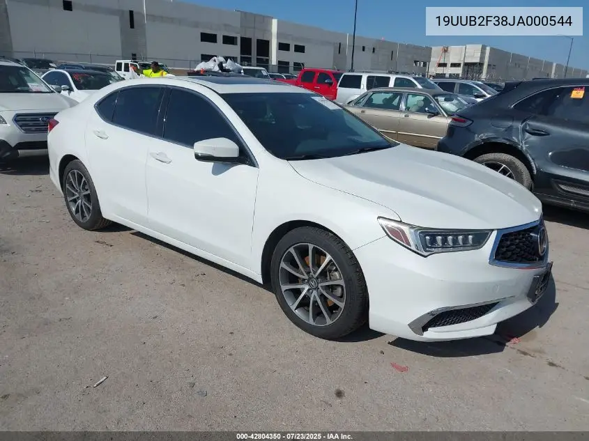 2018 Acura Tlx VIN: 19UUB2F38JA000544 Lot: 42804350