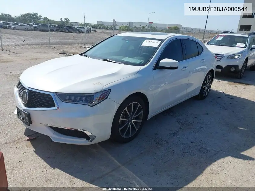 2018 Acura Tlx VIN: 19UUB2F38JA000544 Lot: 42804350