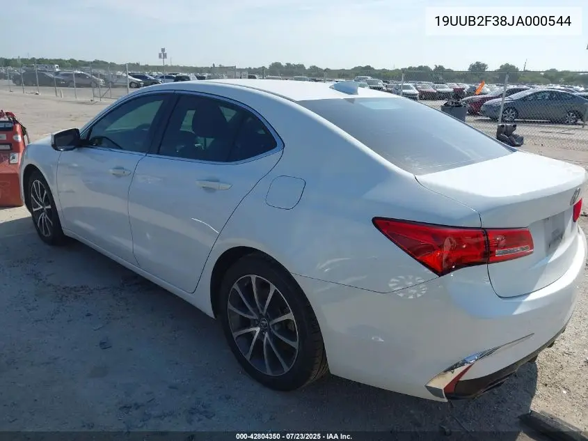2018 Acura Tlx VIN: 19UUB2F38JA000544 Lot: 42804350
