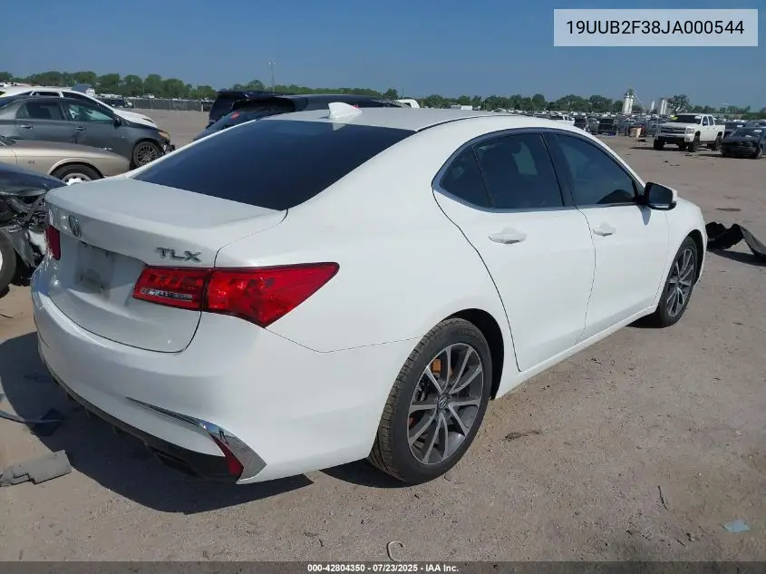 2018 Acura Tlx VIN: 19UUB2F38JA000544 Lot: 42804350