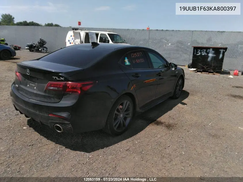 2019 Acura Tlx VIN: 19UUB1F63KA800397 Lot: 12053159