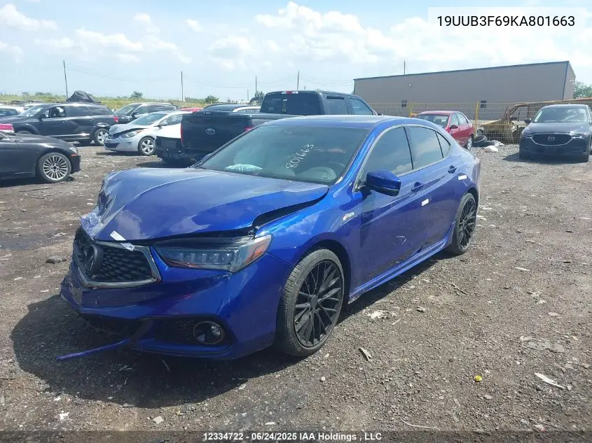 2019 Acura Tlx VIN: 19UUB3F69KA801663 Lot: 12334722