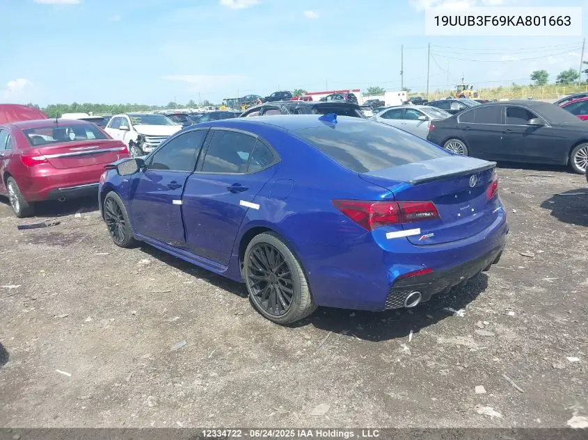 2019 Acura Tlx VIN: 19UUB3F69KA801663 Lot: 12334722