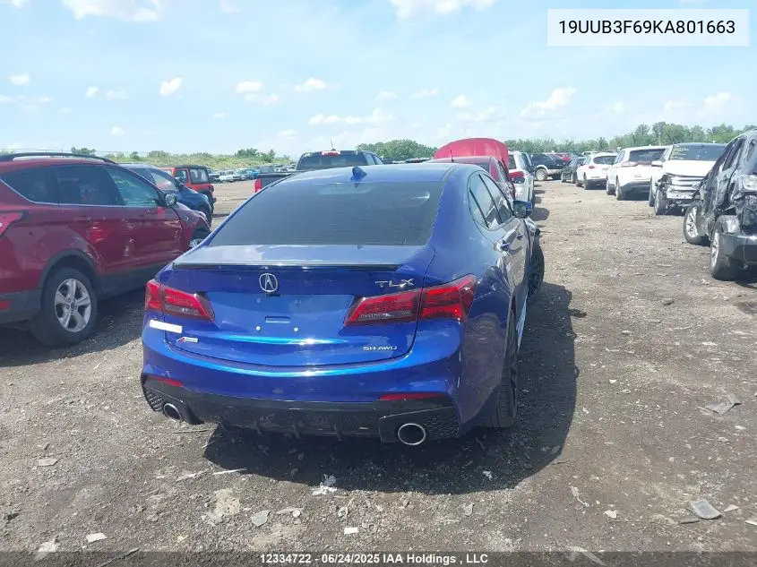 2019 Acura Tlx VIN: 19UUB3F69KA801663 Lot: 12334722