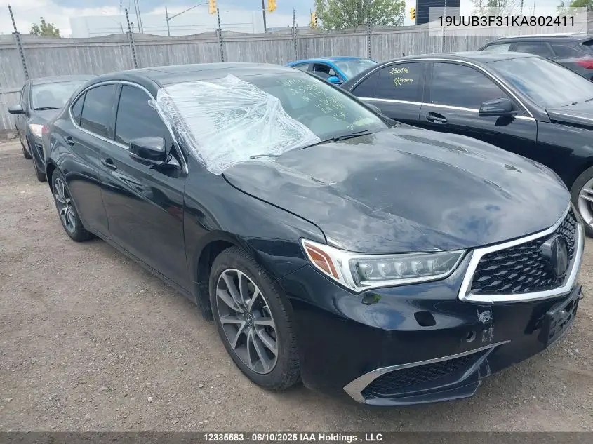 2019 Acura Tlx VIN: 19UUB3F31KA802411 Lot: 12335583X