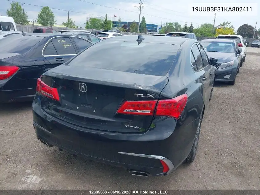 2019 Acura Tlx VIN: 19UUB3F31KA802411 Lot: 12335583X