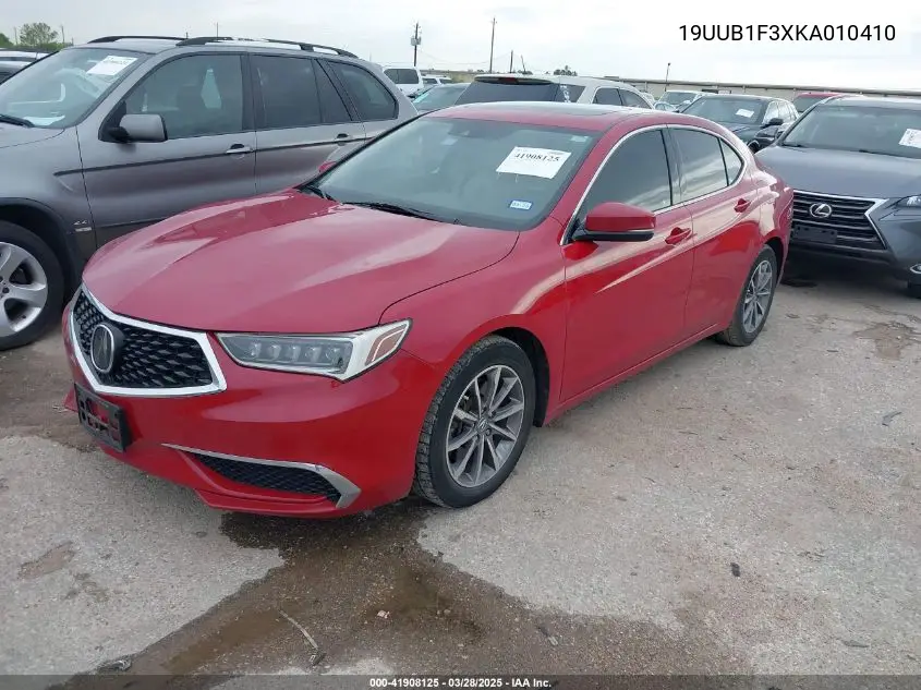 2019 Acura Tlx Standard VIN: 19UUB1F3XKA010410 Lot: 41908125