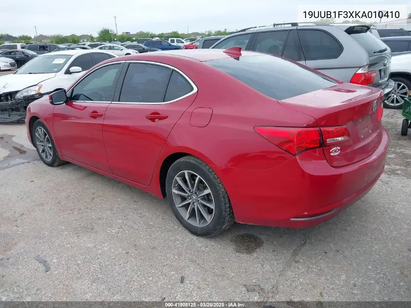 2019 Acura Tlx Standard VIN: 19UUB1F3XKA010410 Lot: 41908125