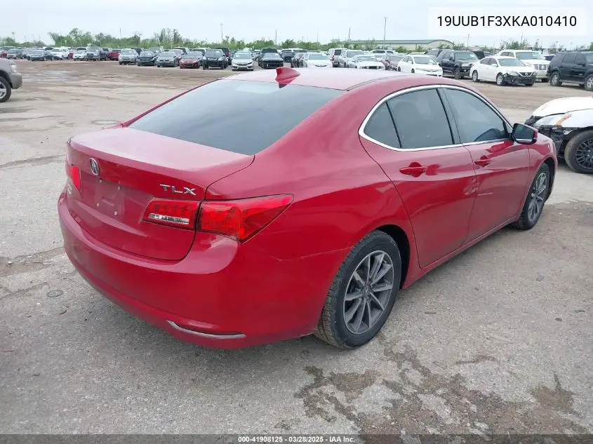 2019 Acura Tlx Standard VIN: 19UUB1F3XKA010410 Lot: 41908125