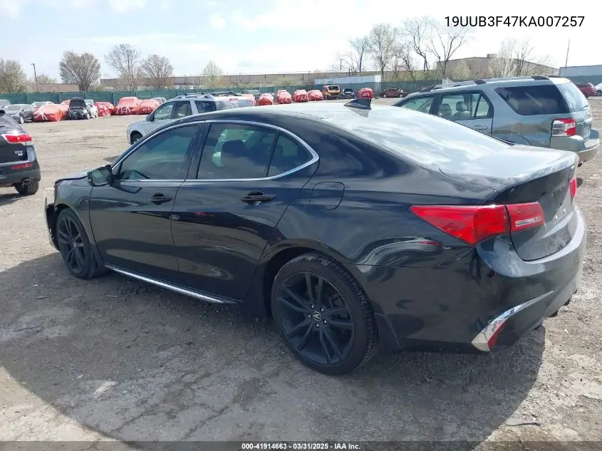 2019 Acura Tlx Tech Pkg VIN: 19UUB3F47KA007257 Lot: 41914663