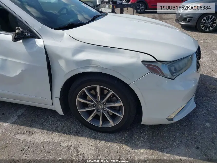2019 Acura Tlx Tech Pkg VIN: 19UUB1F52KA006384 Lot: 42062152