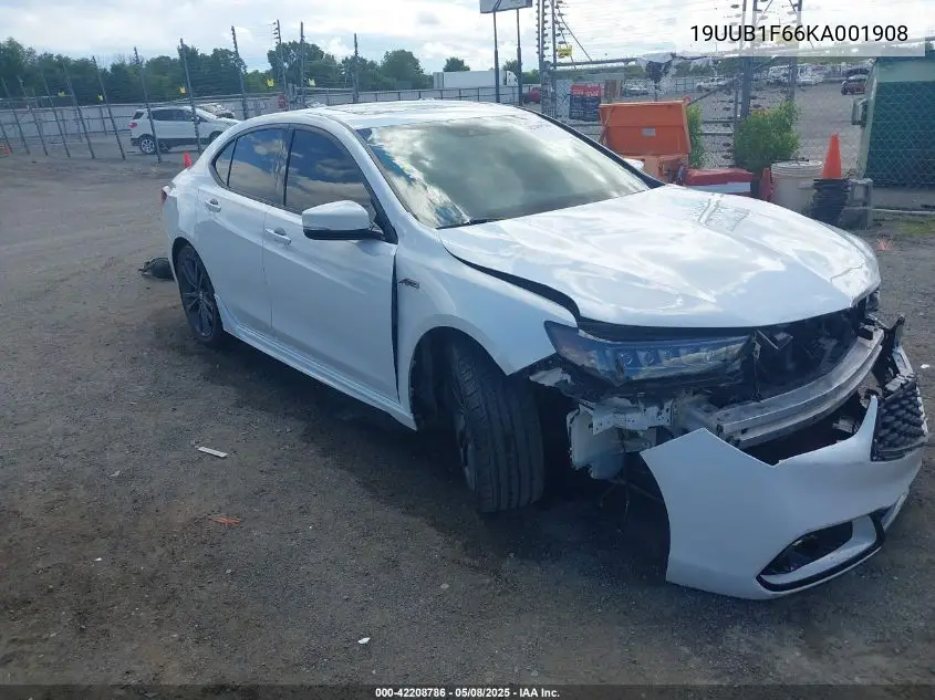 2019 Acura Tlx Tech A-Spec Pkgs VIN: 19UUB1F66KA001908 Lot: 42208786