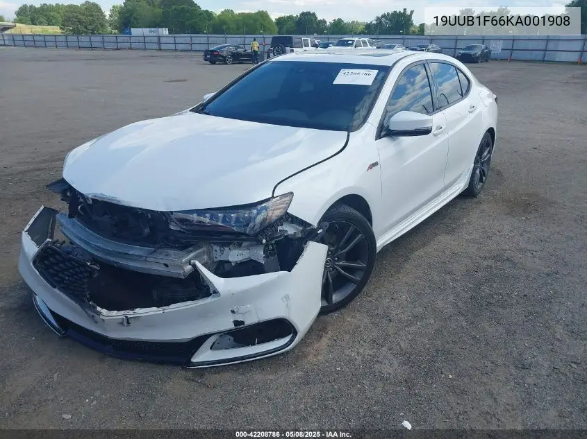 2019 Acura Tlx Tech A-Spec Pkgs VIN: 19UUB1F66KA001908 Lot: 42208786