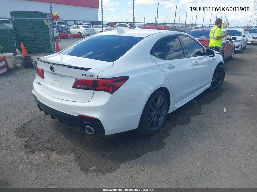 2019 Acura Tlx Tech A-Spec Pkgs VIN: 19UUB1F66KA001908 Lot: 42208786