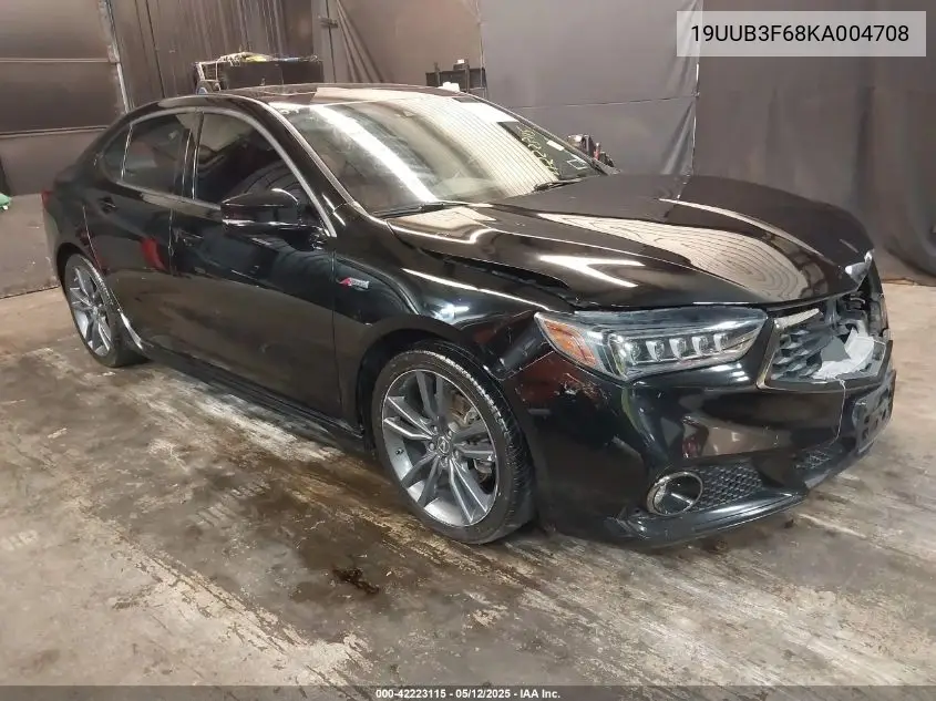 2019 Acura Tlx Tech A-Spec Pkgs VIN: 19UUB3F68KA004708 Lot: 42223115