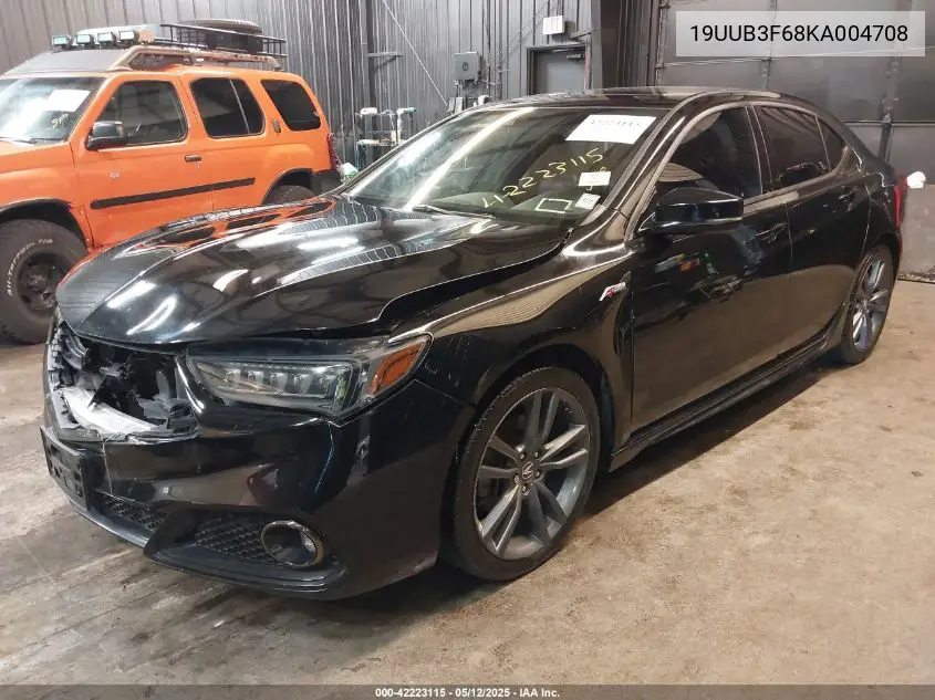 2019 Acura Tlx Tech A-Spec Pkgs VIN: 19UUB3F68KA004708 Lot: 42223115