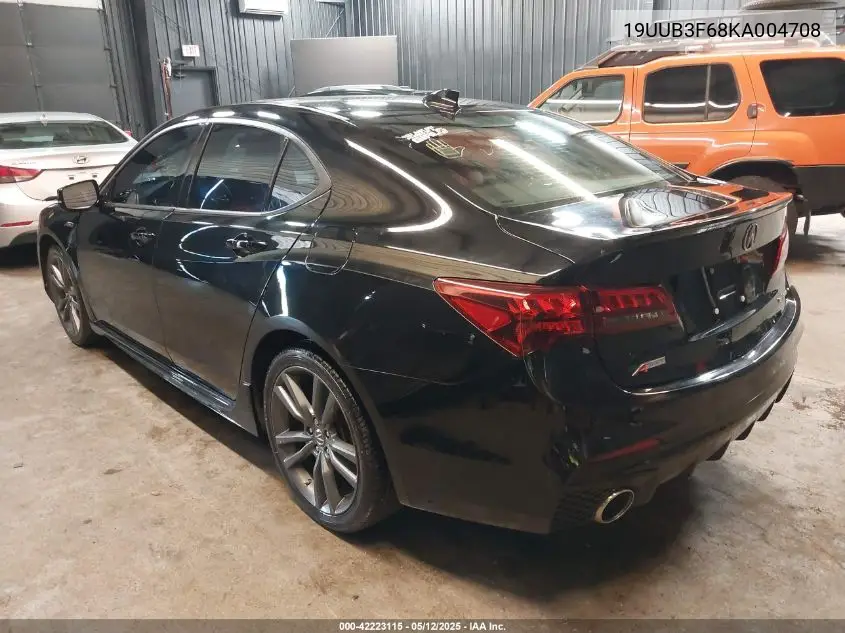2019 Acura Tlx Tech A-Spec Pkgs VIN: 19UUB3F68KA004708 Lot: 42223115