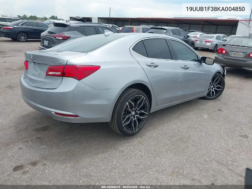2019 Acura Tlx Standard VIN: 19UUB1F38KA004850 Lot: 42588218