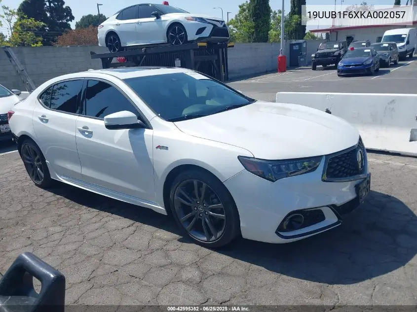2019 Acura Tlx Tech A-Spec Pkgs VIN: 19UUB1F6XKA002057 Lot: 42595352