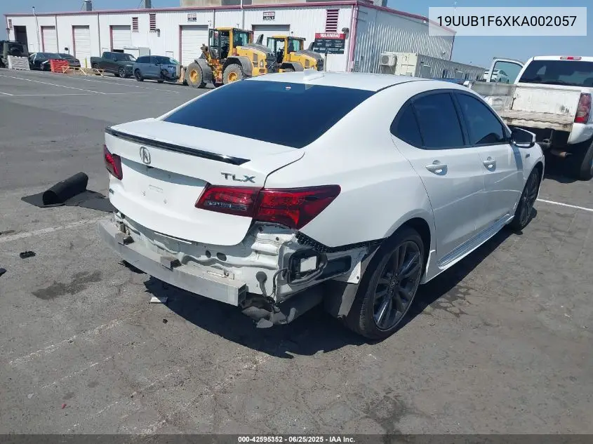 2019 Acura Tlx Tech A-Spec Pkgs VIN: 19UUB1F6XKA002057 Lot: 42595352