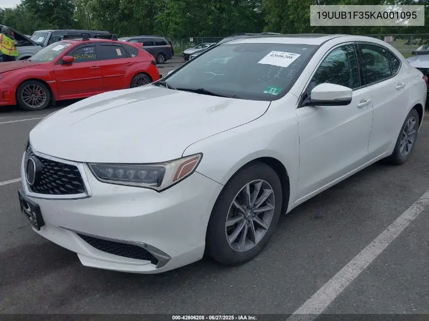 2019 Acura Tlx Standard VIN: 19UUB1F35KA001095 Lot: 42606208