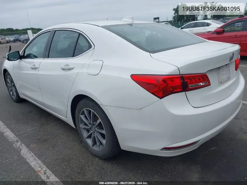 2019 Acura Tlx Standard VIN: 19UUB1F35KA001095 Lot: 42606208