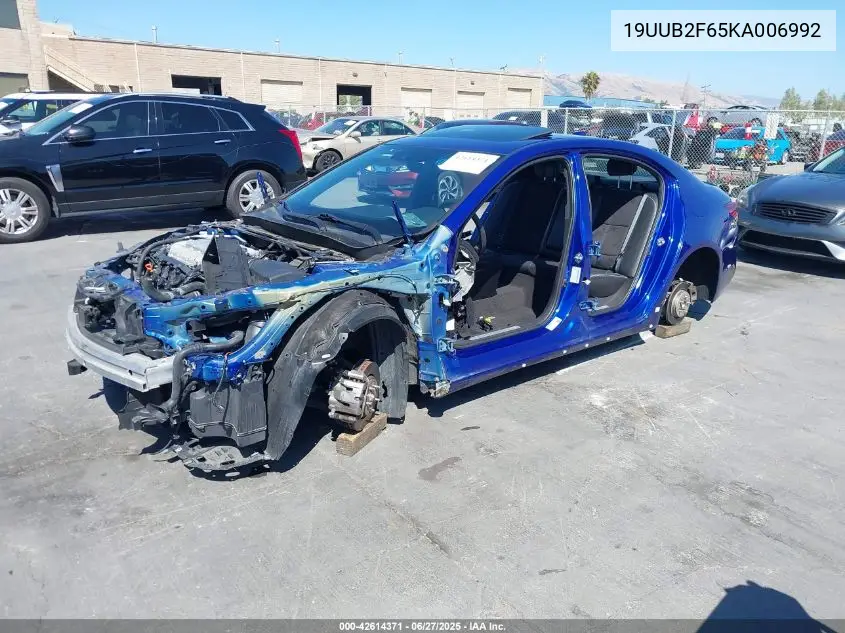2019 Acura Tlx Tech A-Spec Pkgs VIN: 19UUB2F65KA006992 Lot: 42614371