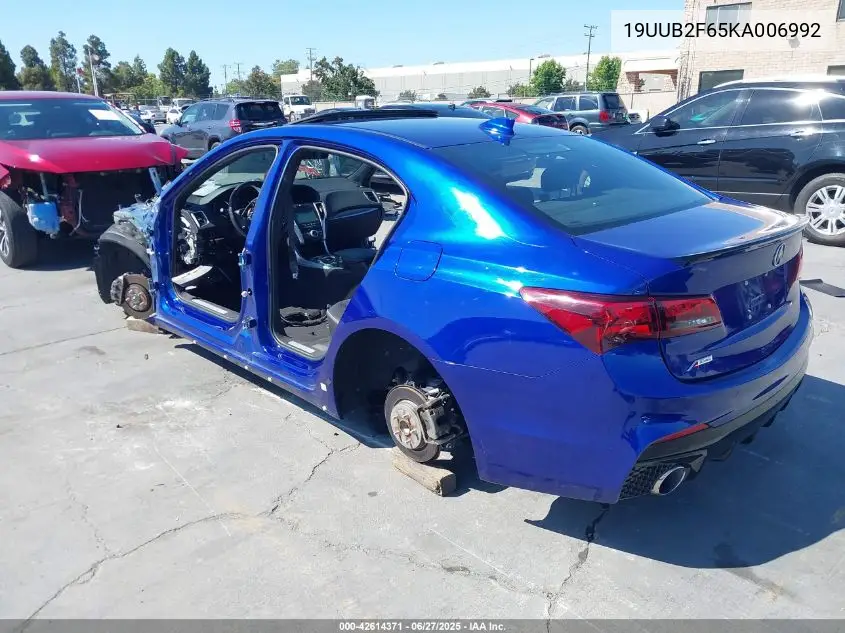 2019 Acura Tlx Tech A-Spec Pkgs VIN: 19UUB2F65KA006992 Lot: 42614371