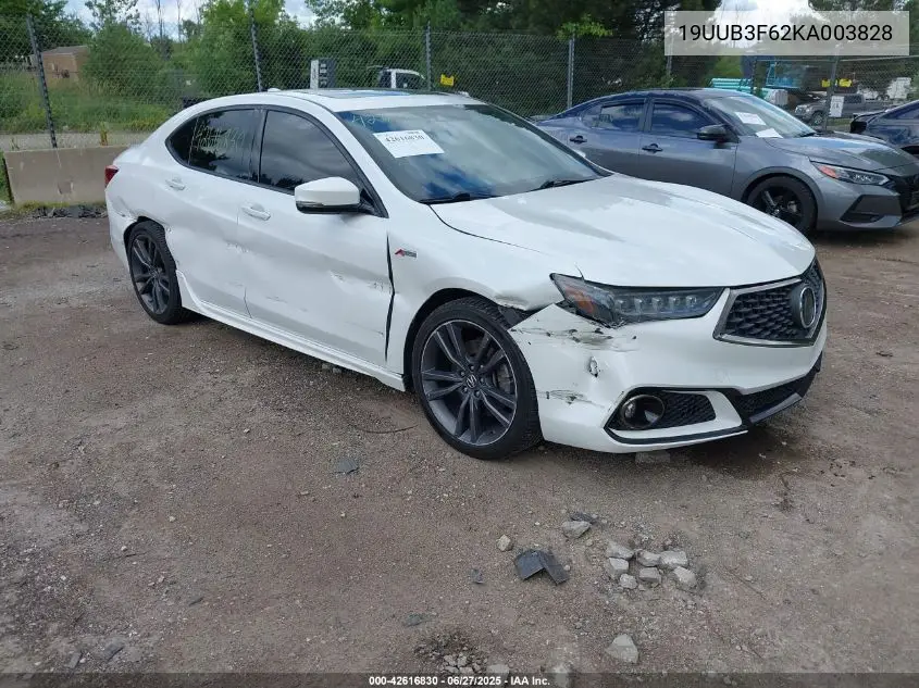 2019 Acura Tlx VIN: 19UUB3F62KA003828 Lot: 42616830
