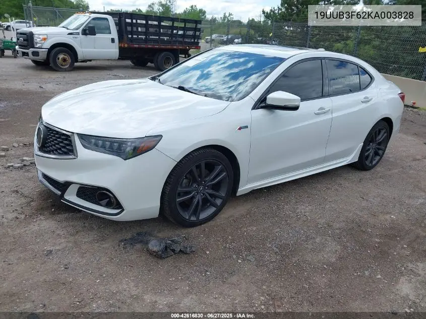 2019 Acura Tlx VIN: 19UUB3F62KA003828 Lot: 42616830
