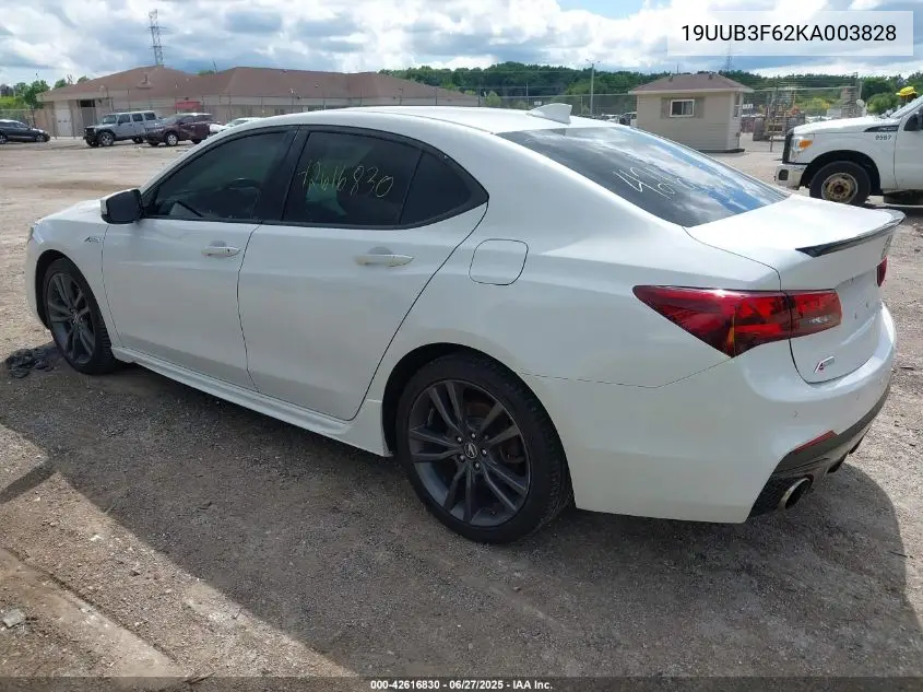 2019 Acura Tlx VIN: 19UUB3F62KA003828 Lot: 42616830