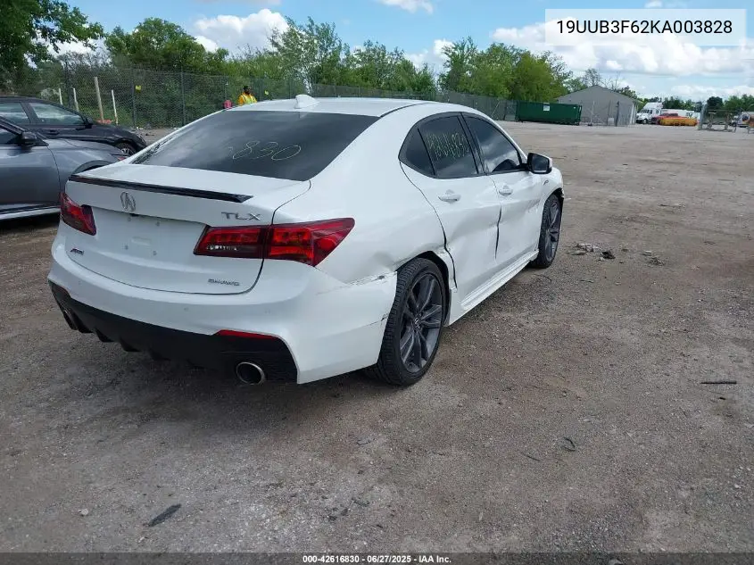 2019 Acura Tlx VIN: 19UUB3F62KA003828 Lot: 42616830
