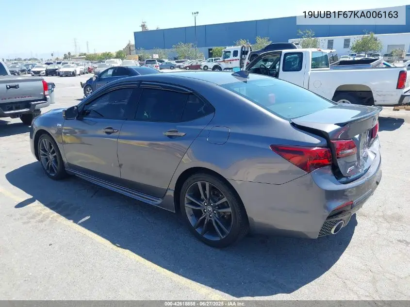 2019 Acura Tlx Tech A-Spec Pkgs VIN: 19UUB1F67KA006163 Lot: 42618858