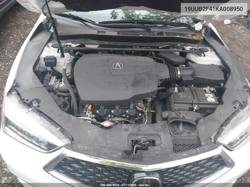 2019 Acura Tlx Tech Pkg VIN: 19UUB2F41KA008950 Lot: 42676518