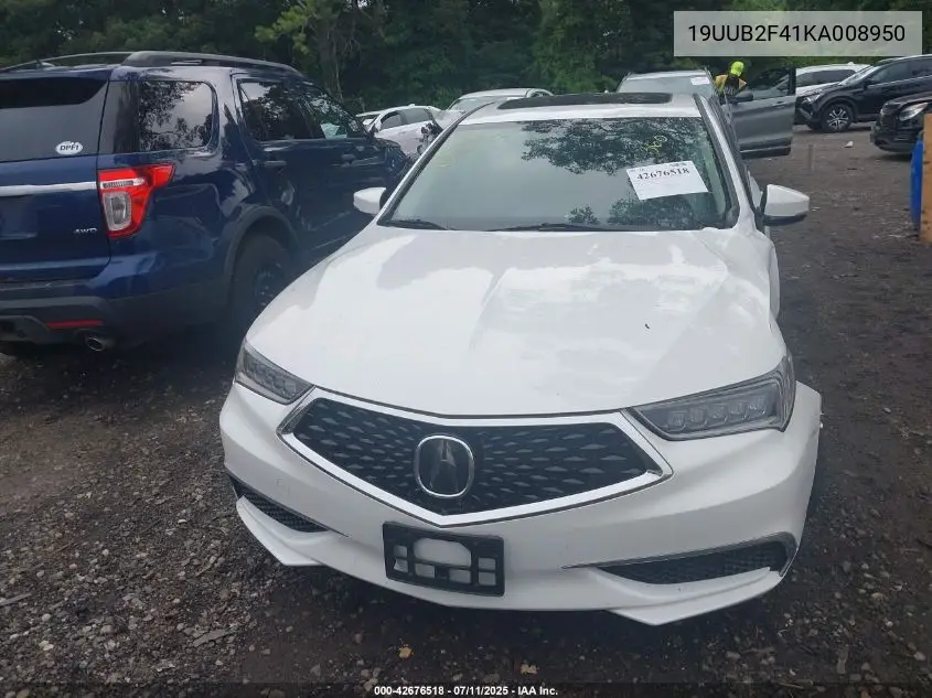 2019 Acura Tlx Tech Pkg VIN: 19UUB2F41KA008950 Lot: 42676518