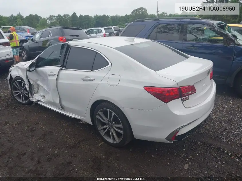 2019 Acura Tlx Tech Pkg VIN: 19UUB2F41KA008950 Lot: 42676518
