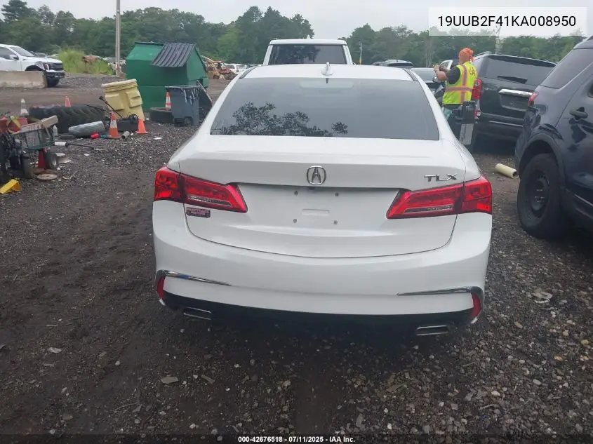 2019 Acura Tlx Tech Pkg VIN: 19UUB2F41KA008950 Lot: 42676518