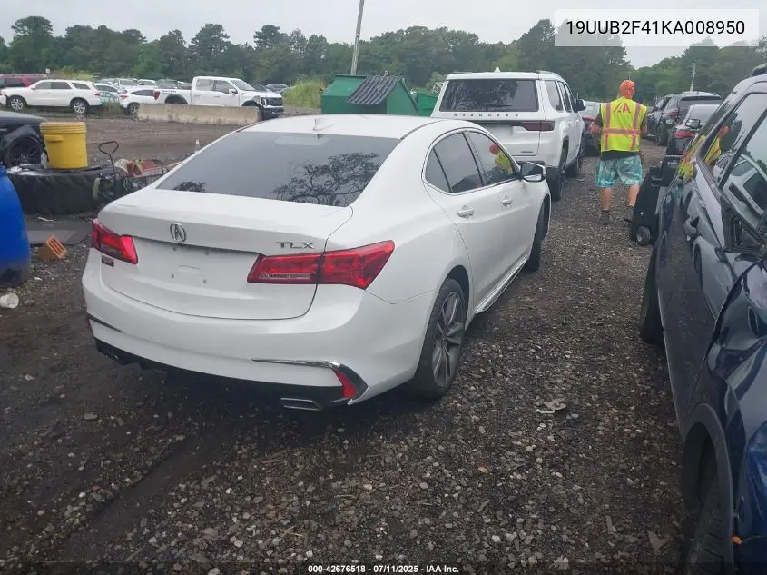 2019 Acura Tlx Tech Pkg VIN: 19UUB2F41KA008950 Lot: 42676518