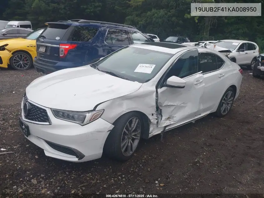 2019 Acura Tlx Tech Pkg VIN: 19UUB2F41KA008950 Lot: 42676518