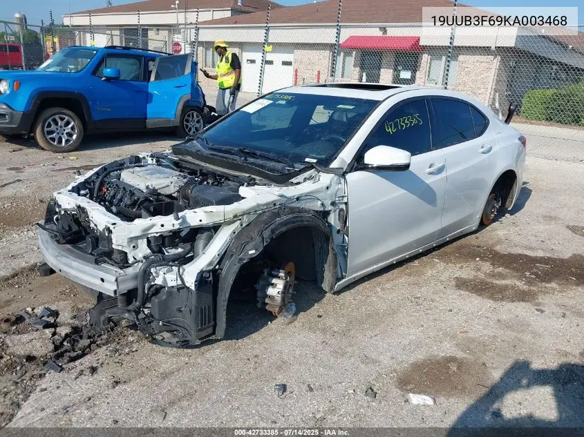 2019 Acura Tlx Tech A-Spec Pkgs VIN: 19UUB3F69KA003468 Lot: 42733385